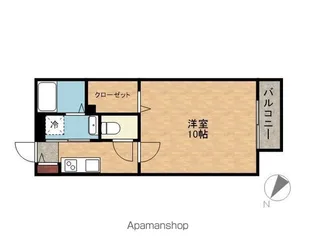 エスティアール16 Ⅰ・Ⅱ【Ⅰ 101号室】の間取り
