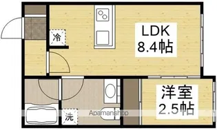 パレハ津島東【102号室】の間取り