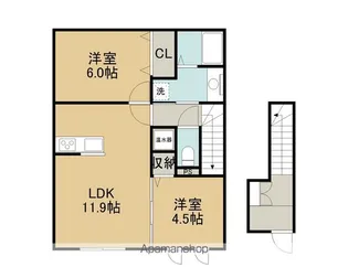 BE−WELL苫小牧【203号室】の間取り