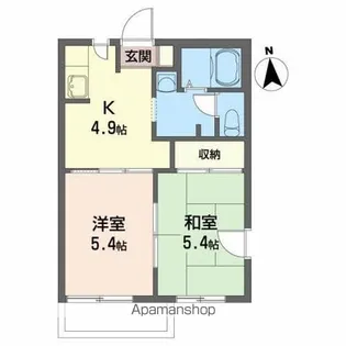 ディアス高松【2階】の間取り