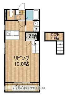 サンサン木花【105号室】の間取り