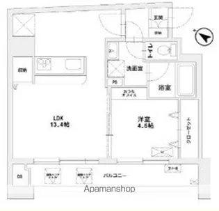 MAJESTIC千葉みなと【506号室】の間取り