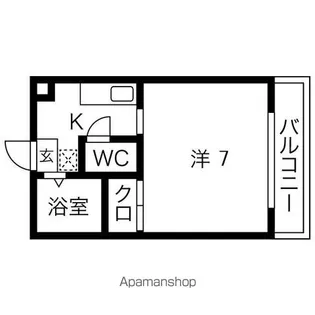 サンレモハイツ上杉【1階】の間取り