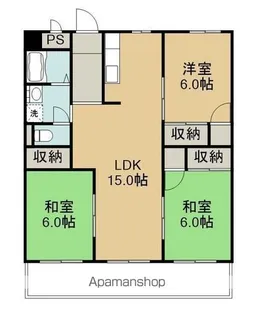ラフィーネ牧【4階】の間取り