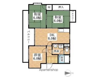 コーポアネックス【101号室】の間取り