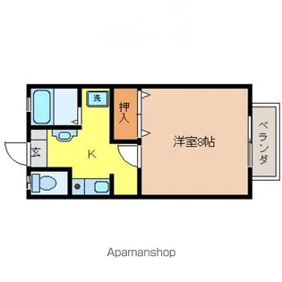 サンライズ御薗宇B【2階】の間取り