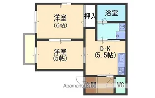 アーバンスクエアB棟【202号室】の間取り