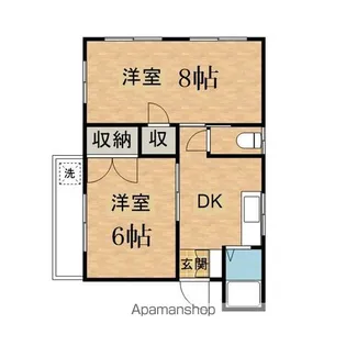 グランドア越野【3階】の間取り