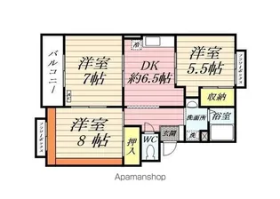 トリヴァンベール美船【1階】の間取り
