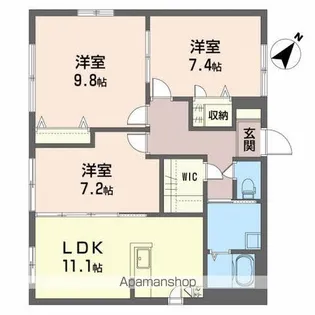 プラチディア【1階】の間取り