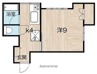 コーポ若月【201号室】の間取り