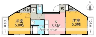 ラ・フォーレ朝倉【2階】の間取り