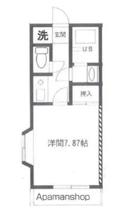 KSGマリーン内山【206号室】の間取り