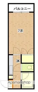 ベルパッソ三篠【5階】の間取り