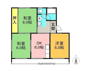 サンライト浅野【2階】の間取り