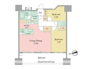 レーベンリヴァーレ柏ザ・レジデンス【4階】の間取り