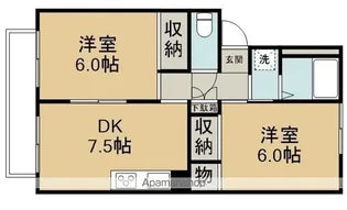 エステートガーデン坂戸【2階】の間取り