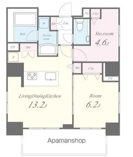 PARK RESIDENCE HARAJUKU【4階】の間取り