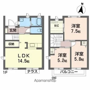 スターフィールド【1階】の間取り