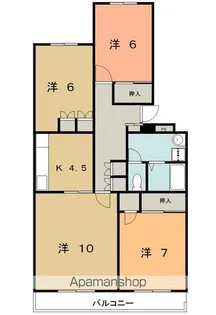 ロイヤルマンション下長【301号室】の間取り