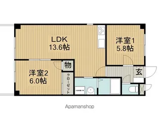 GRAND SOLEIL【101号室】の間取り