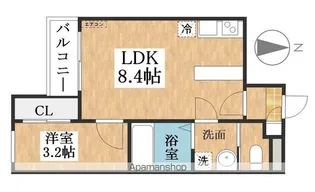 FIKA庄内緑地公園【1階】の間取り