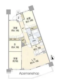 グリーンゲートシティ【9階】の間取り