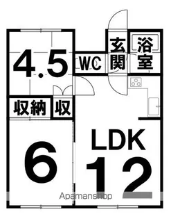 高田マンション(西18条)【202号室】の間取り