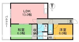 ヴィラソレイユ【6階】の間取り