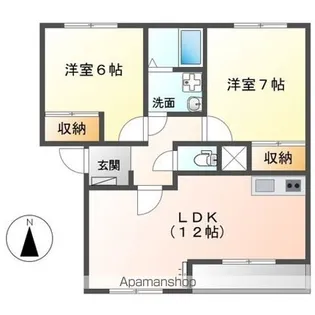 ソレイユ【2階】の間取り