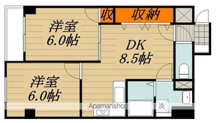 コーワコーポ第15小平【3階】の間取り