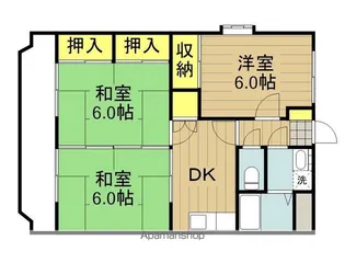 デュオプラザ33【305号室】の間取り