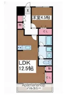 アドラブール文京町【3階】の間取り