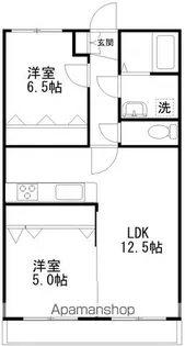 グランピリエ【3階】の間取り