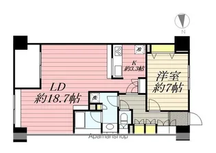東新宿レジデンシャルタワー【8階】の間取り