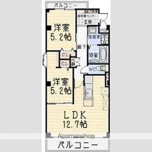 ボナール【303号室】の間取り