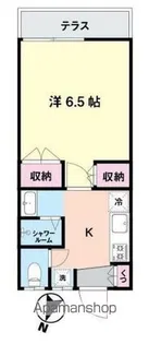 ヨコミゾハイムB【1階】の間取り