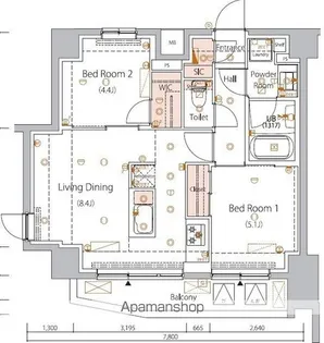 HY’S 三ノ輪 Ⅱ【5階】の間取り