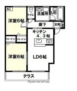 アーバニズム67【1階】の間取り