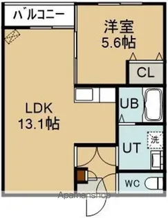 インフィニティ宮前【1階】の間取り