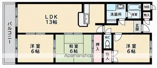 ハイクレスト引谷【1階】の間取り