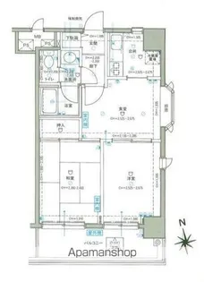 新宿御苑ダイカンプラザ【7階】の間取り