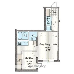 quador noie 今池【102号室】の間取り