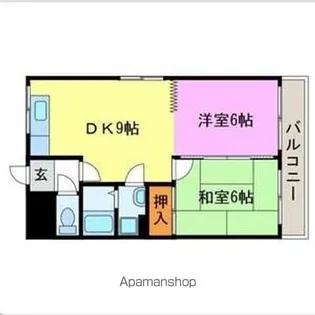 ウエストローズヒル【303号室】の間取り