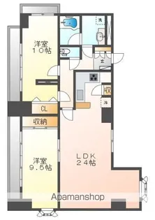 M6BLDG【10階】の間取り