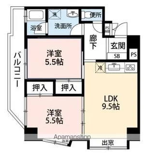 ガーデンハウス本千葉【3階】の間取り