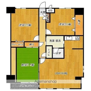 ルーブル緑が丘【3階】の間取り