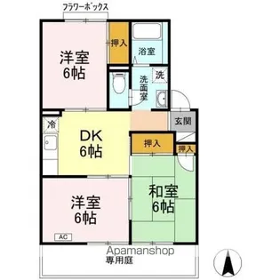 ホワイトビューラー【1階】の間取り