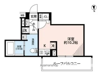 プレール・ドゥーク中野南台【4階】の間取り