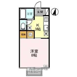 クリア上越【2階】の間取り